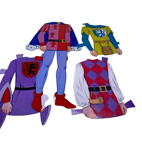 Vintage 1979 Walt Disney Snow White & The Prince Paper Dolls Kit Two Dolls & 23- - Picture 8 of 11